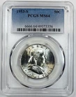 1953 S FRANKLIN HALF DOLLAR * PCGS MS64 *  NR #C2050