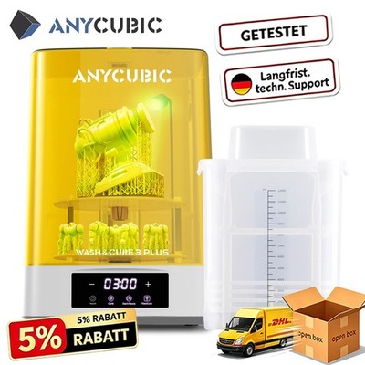 Open Box ANYCUBIC Wash and Cure 3 Plus LCD/DLP/SLA 3D Drucker UV Gerät