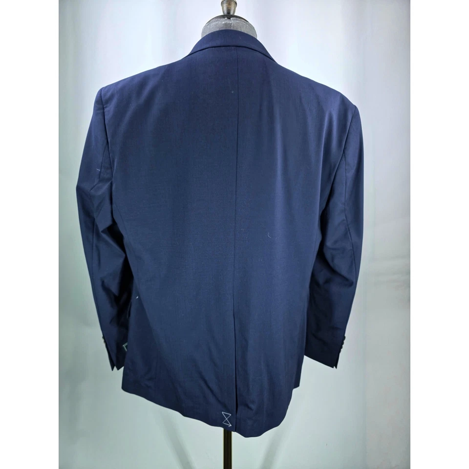 Brooks Brothers Sport Coat Mens 44 SH Navy Gold Two Button Blazer Jacket Suit - Image 4 of 4