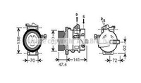 Kompressor Klimaanlage FüR Fiat 500L 199_ Alfa Romeo Giulietta 940_ 940