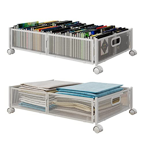 Under Bed Storage Containers with Wheels Foldable Large Capacity-image