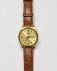 Seiko 17 Jewels Neo-Vintage Automatic Gold Tone Watch Day/Date 6309-817LR