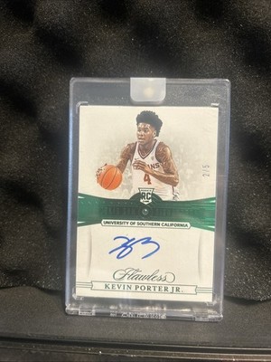 2019 Flawless Rookie Gem Signatures Kevin Porter Jr /5