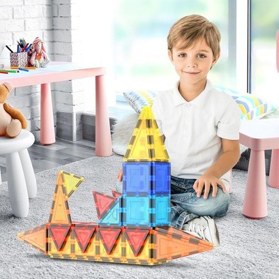 60 PCS Magnetic Building Tiles Kids Toys STEM Magnetic Blocks Sensory Toys Kids
