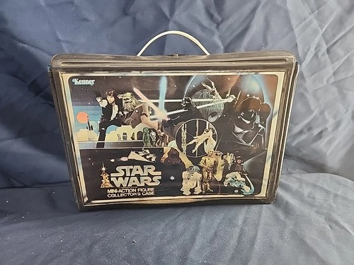 Vintage 1978 Kenner Star Wars Carry Case w Trays & 24 Figures No Weapons