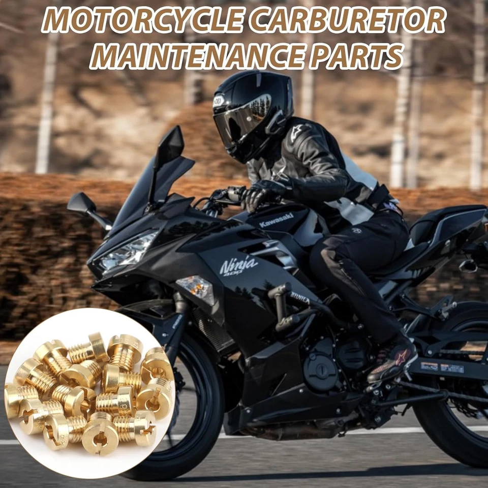 15 Pezzi Getti Carburatore M4 Con 16 Kit Pulizia per Dellorto 4Mm Set Di Ugello  - Immagine 4 di 4