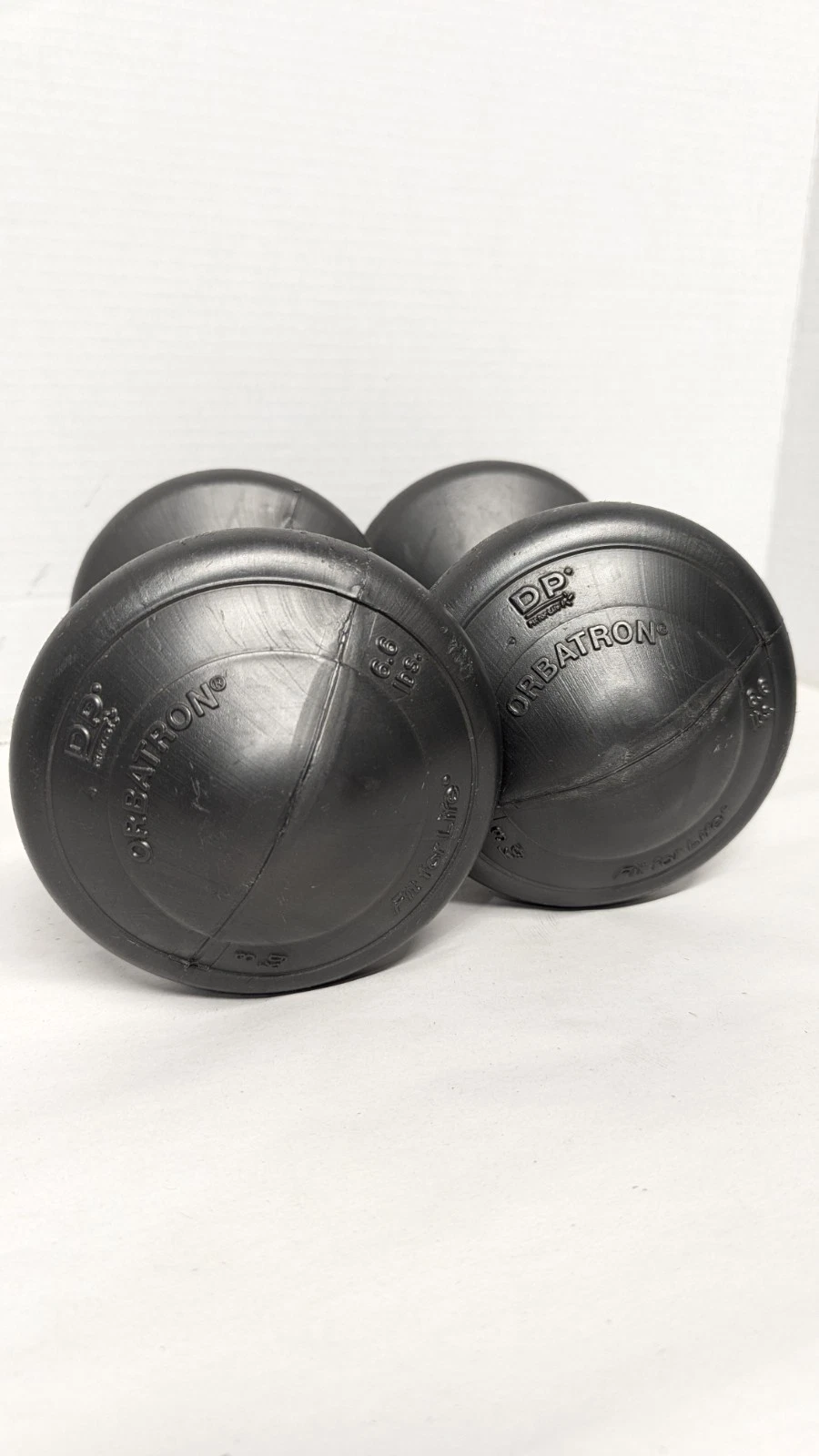 Classic Orbatron DP Fit For Life Dumbbell Weight Set (2) 6.6 LB Dumbbells U.S.A