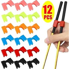 24PCS Reusable Chopstick Helper Trainer Set for Kids  Adults Beginners - NEW