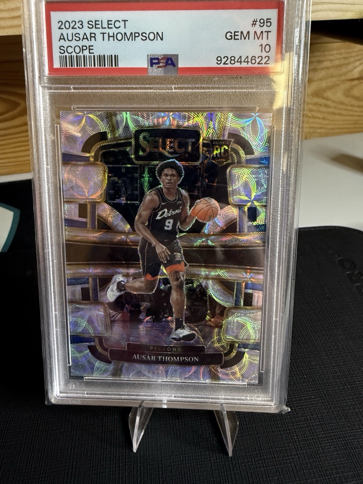 2023-24 Panini Select - Concourse Ausar Thompson #95 Scope Prizm (RC) PSA10