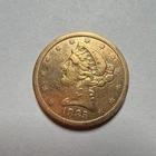 1885 $5 Liberty Head Half Eagle US Gold Coin Pre-1933 Uncertified