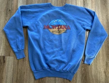Vintage Montana Sweatshirt Pannill USA Made XL Worn