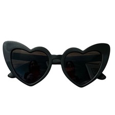 Long Keeper Kids Black Heart Shape Sunglasses UV Protection