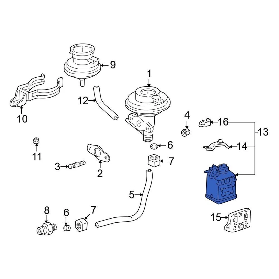 For Toyota RAV4 1996-2000 Toyota 7774042033 Vapor Canister — 第 2/2 张图片