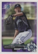 2017 Bowman Chrome Prospects Purple Refractor 35/250 Andrew Moore #BCP152 sc5