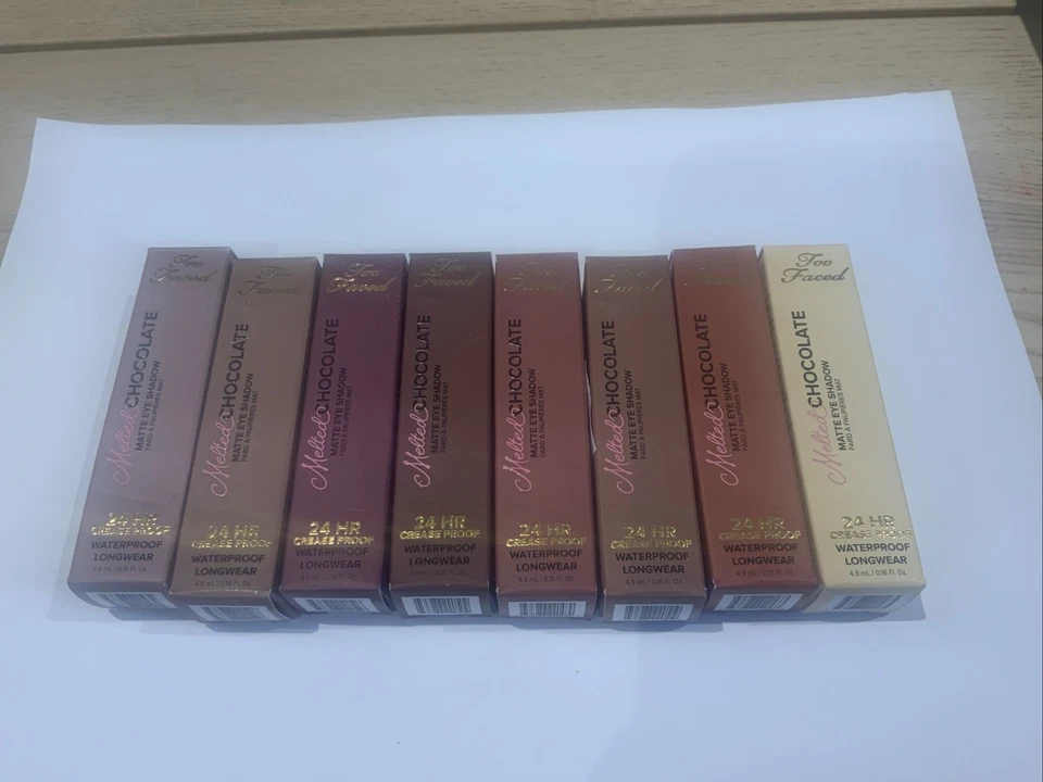 TOO FACED MELTED CHOCOLATE MALT MATTE  EYE SHADOW VARIOUS SHADES NEW & BOXED - Image 3 of 4
