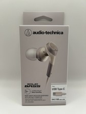 Audio-Technica ATH-CKS330NC Noise Cancelling Wired Earphones USB Type-C Beige