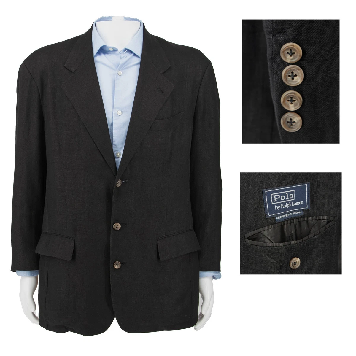 Polo Ralph Lauren Black Linen Suits & Blazers for Men for sale | eBay