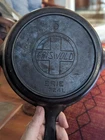 Vintage Griswold No. 5  Cast Iron Skillet 724L, Erie Slant Logo w/ Heat Ring