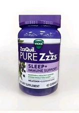 Vicks ZzzQuil Pure Zzzs Sleep Immune Support Gummies Melatonin 42ct 