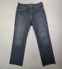 34 Heritage Jeans Mens 36x32 Blue Charisma Comfort Rise Classic Fit Denim