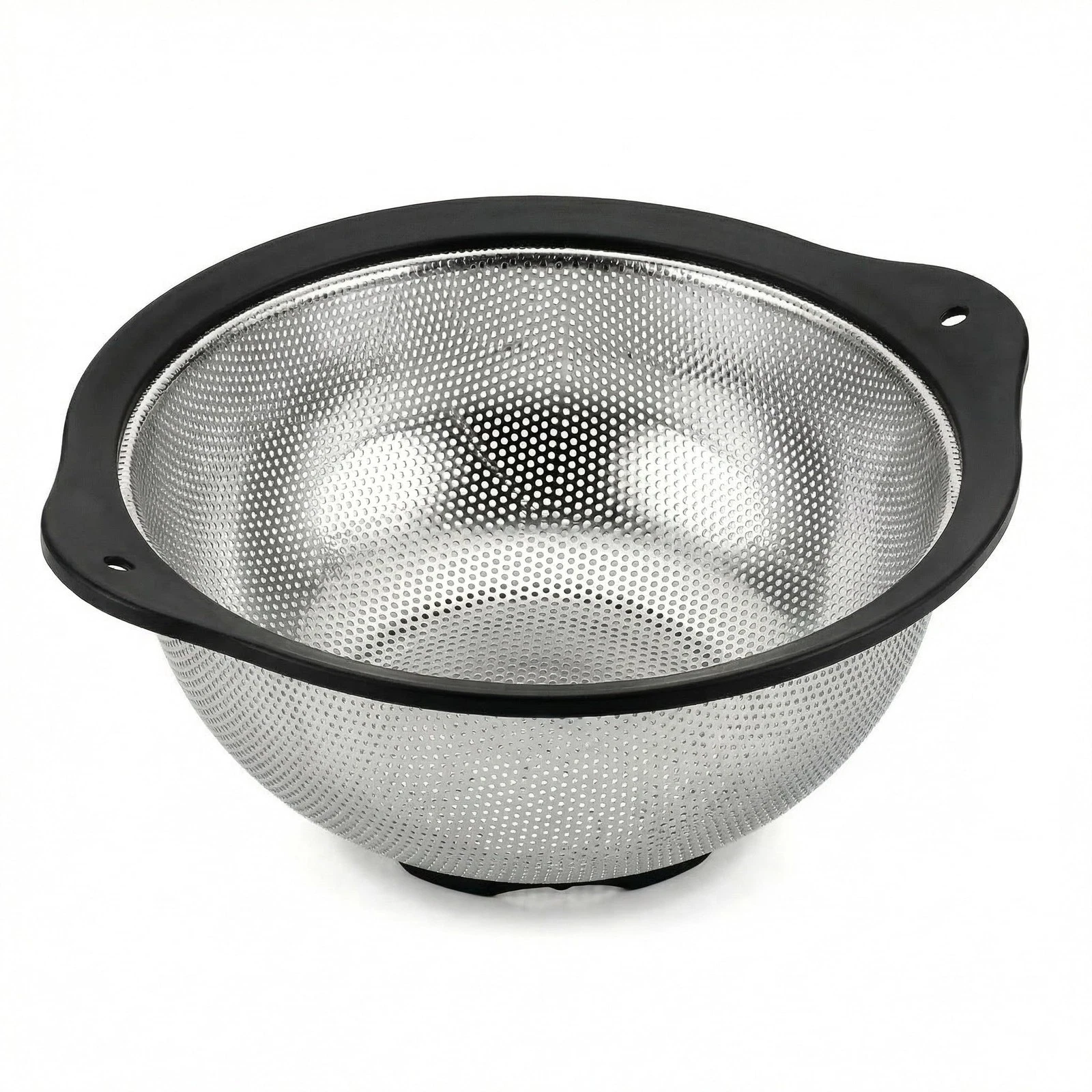 304 Stainless Steel Colander 3-Quart, Heavy Duty Metal Strainer with Riveted ...