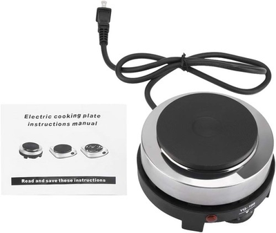 #ad Mini Hot Plate 500W Small Electric Stove Portable Cooktop Heater Moka Pot Single $35.14