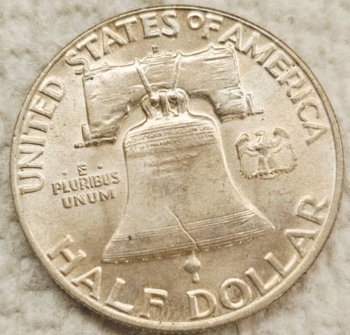 1952D silver Franklin Half Dollar Gem BU+ Beauty FBL Sweet!