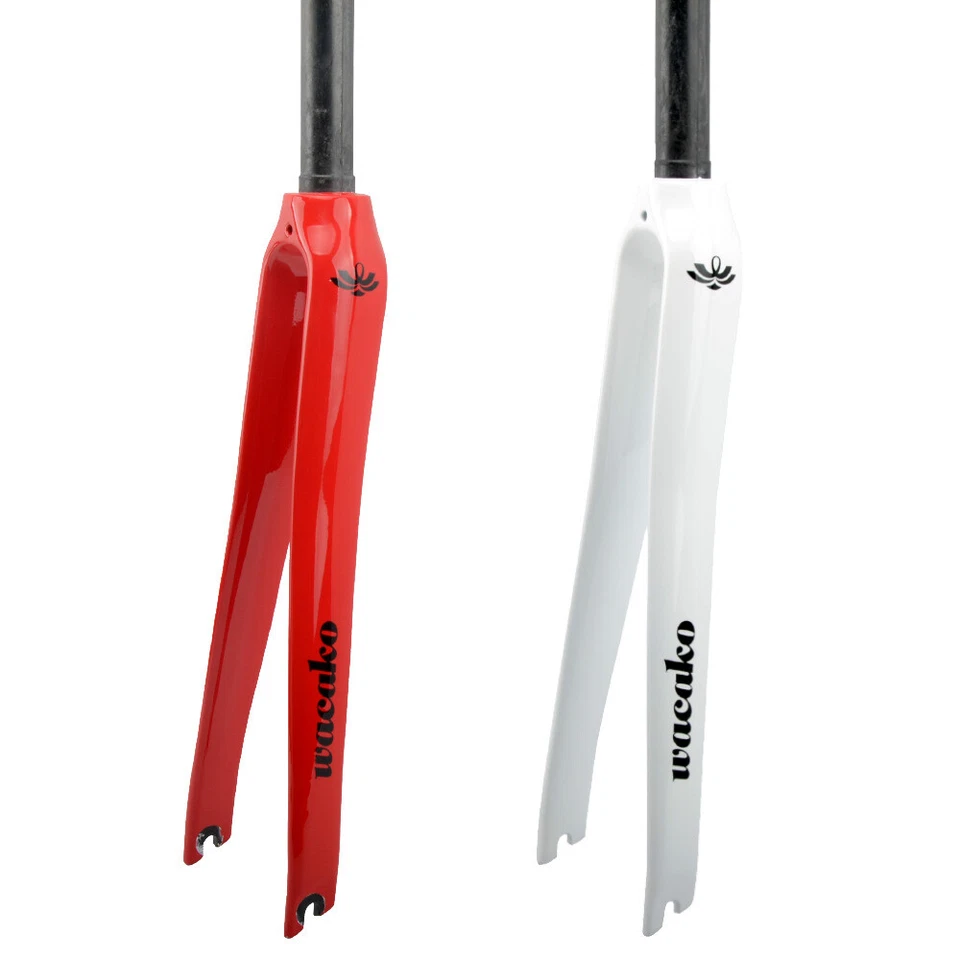 Ultralight 700C Straight Carbon Fiber Road Bike Fork Rigid Fixed Gear Bike Forks - Image 3 of 4