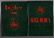 $3 SALE:  HUCKLEBERRY FINN Mark Twain + BLACK BEAUTY Anna Sewell