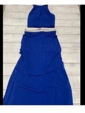 Crystal Doll 2pc Formal Dress Prom/Wedding/Party/ Pageant size 3 Blue