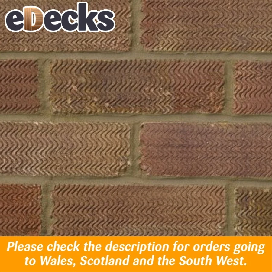 LBC Rustic Antique 65mm Bricks Pack of 390 Garden Wall House Buildings