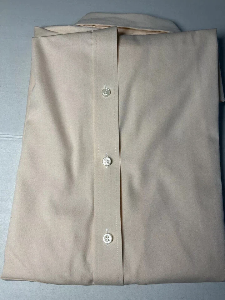 Camisa Geoffrey Beene Abotonada Talla 15 32/33 Sin Arrugas Pinpoint Oxford Foto 2 de 4
