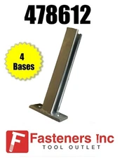 (QTY 4) 1-5/8 X 12" Post Base /Bracket for Unistrut Channel #478612 P2945