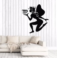 Vinyl Decal Wall Sticker Virgo Symbol Zodiac Sign Horoscopes n913 
