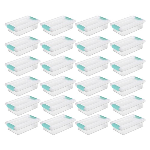 Sterilite Clip Box, Stackable Small Storage Bin with Latching Lid - Picture 40 of 48