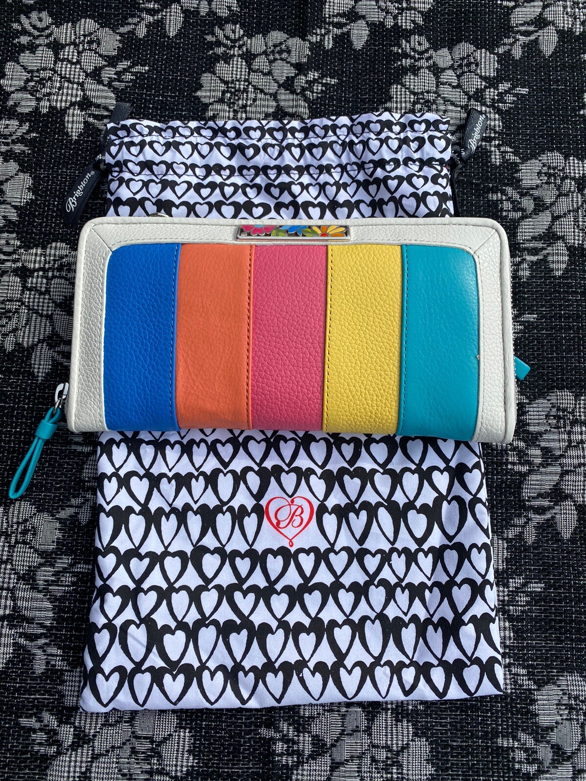 Brighton Suncatcher Sun Catcher Wallet Crossbody strap Large Zip eBay