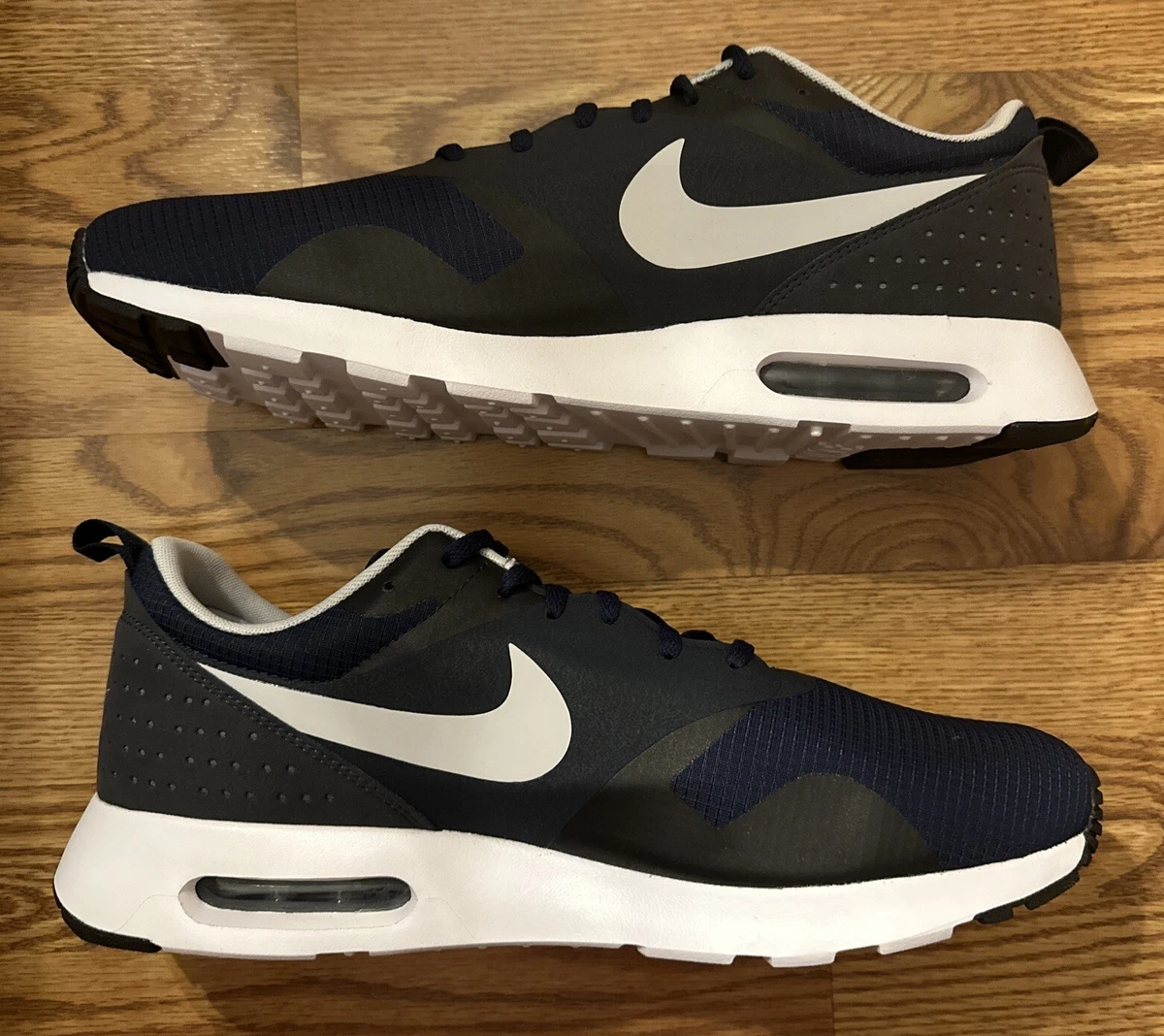 New Mens Nike Air Max Tavas Navy Grey Size 13 705149 401 eBay