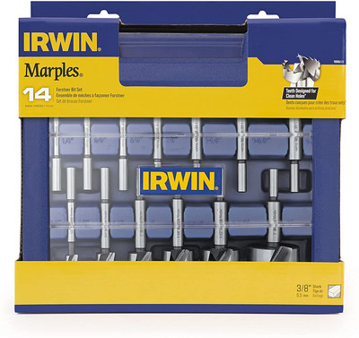 Marples Forstner Bit Set, Wood Drill Bits, Made of Carbon Steel, Ideal for Fine