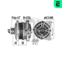ERA Lichtmaschine Generator 120A 12V FüR Nissan NV200 Evalia 1.6 160 SR