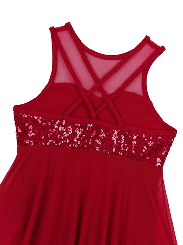 Girls Ballet Lyrical Dance Dress Contemporary Dancewear Sequins Dancing AU - Picture 136 of 165