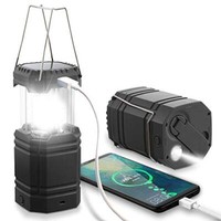 Rocam Led Campinglampe Solar Wasserdicht Notfallleuchte Kurbellampe 3000Mah Akku