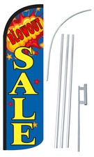 Blowout Sale Extra Wide Windless Swooper Flag Bundle