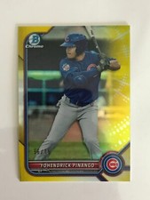 YOHENDRICK PINANGO #BCP-95 2022 Bowman Chrome YELLOW PARALLEL /75