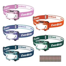 Headlamp 5 Pack Kids Headlamp With Red Light And Memory Function Head Lamp For A