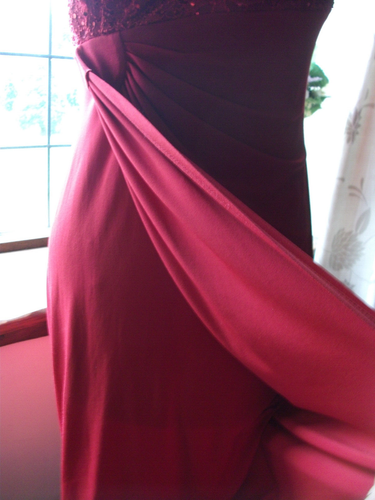*** SALE *** CONNECTED APPAREL Ladies Red Dress in size 6 Ideal Wedding Party - Picture 4 of 10