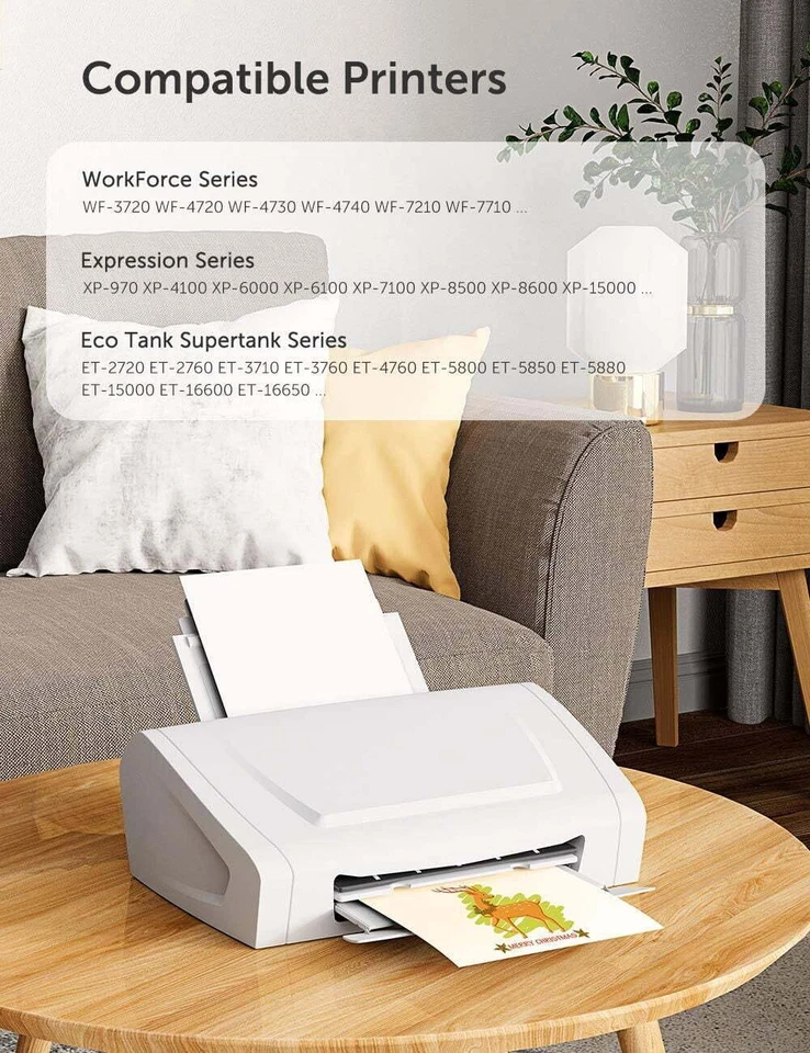 Tinta de sublimación Hiipoo 2000 ml con recarga de cinta térmica para WF7710 ET2760 ET2720 Foto 4 de 4