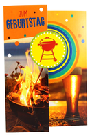 Avan Carte Geburtstagskarte Mann Bier Feuerschale Klapp- Gruß- Geburtstag- Karte