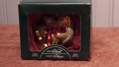 Made In Poland “Angel Of The Home” Hand Blown Glass Christmas Ornament NIB - Picture 10 of 14