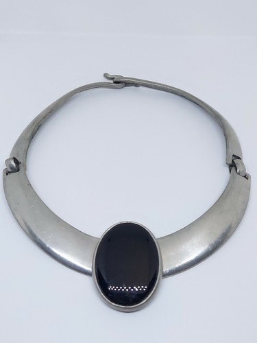 Black Glass Choker Collar Necklace | eBay