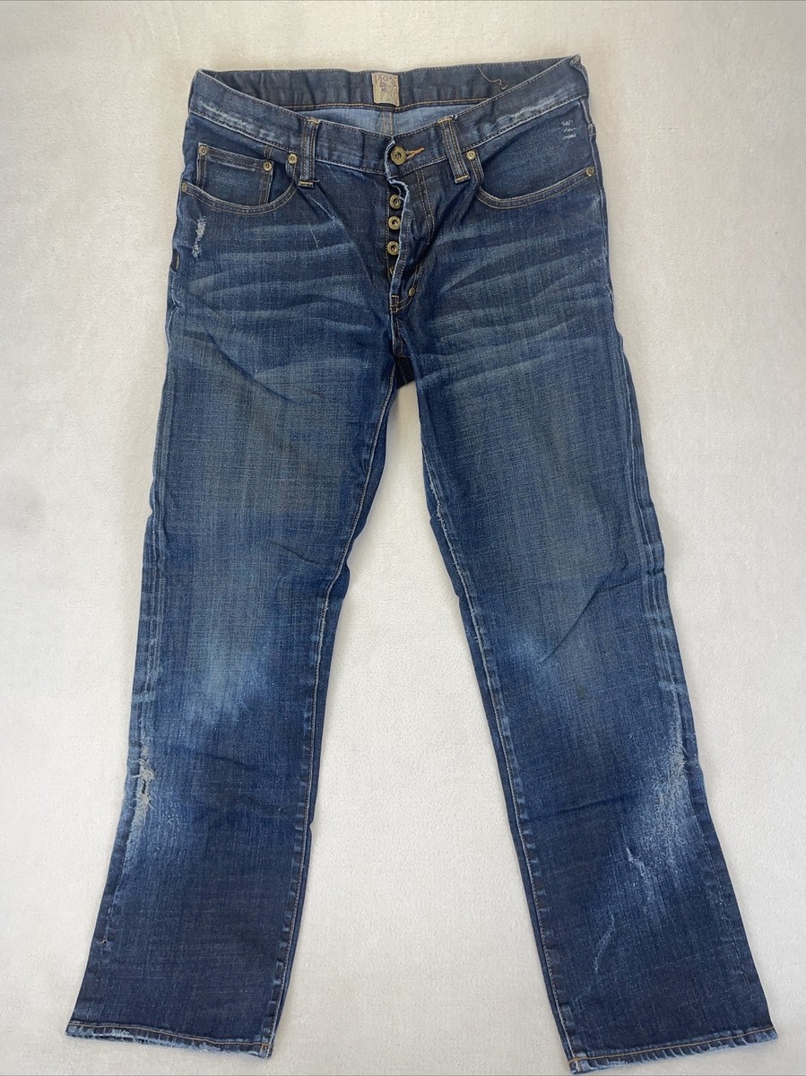 PRPS Jeans Mens 32x32 Japanese Selvedge Denim Barracuda